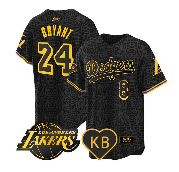 Custom Men Los Angeles Lakers #24 Bryant black jerseys->denver broncos->NFL Jersey